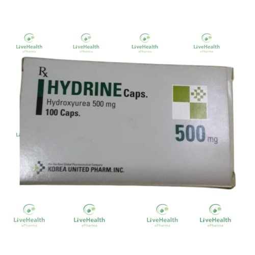 https://livehealthepharma.com/images/products/1724874686Hydrine Capsules (Hydroxyurea 500mg).png